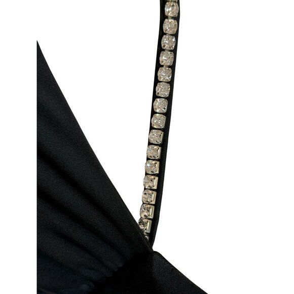 Khanum’s x Revolve Black Khine Gown NWT Off Shoulder Crystal Strap Maxi  - S - Picture 13 of 14